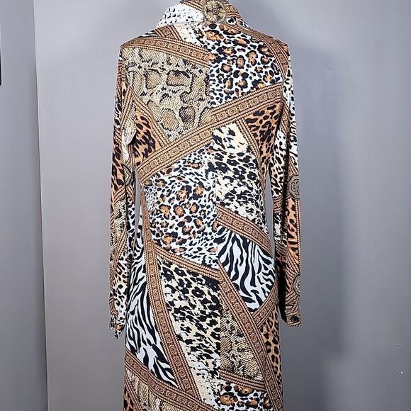 NWOT Attitudes by Renee Regular Duster & Sleeveless Maxi Dress Set Sz XXS - Picture 8 of 16